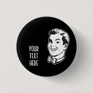 BADGE ROND 2,50 CM CRÉEZ VOS PROPRES RÉTROS CADEAUX DE CRAVATE D'ARC