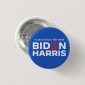 Badge Rond 2,50 Cm Créez votre propre Biden Harris 2024 (Devant & derrière)