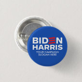 Badge Rond 2,50 Cm Créez votre propre Biden Harris 2024 (Devant & derrière)