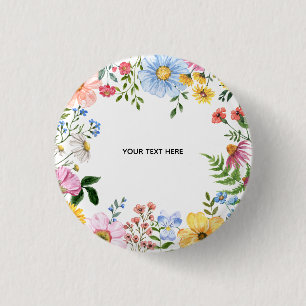Badge Rond 2,50 Cm Créez votre propre bouton floral
