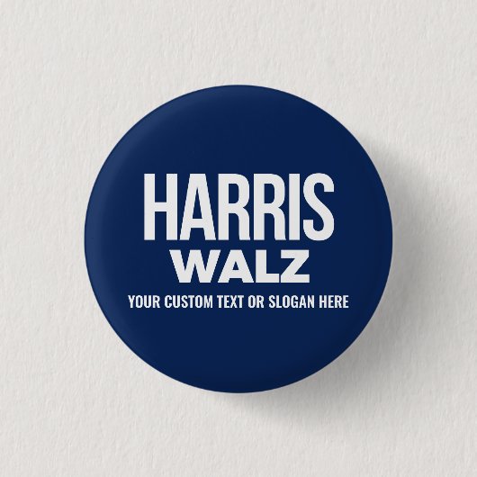 Badge Rond 2,50 Cm Créez votre propre Harris Walz 2024 (Devant)