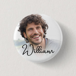 Badge Rond 2,50 Cm Créez votre propre nom de photo personnalisée