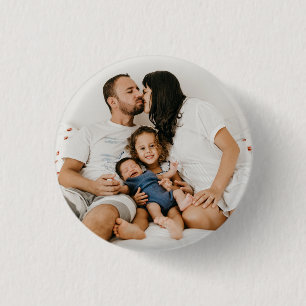 Badge Rond 2,50 Cm Créez votre propre photo personnalisée de famille