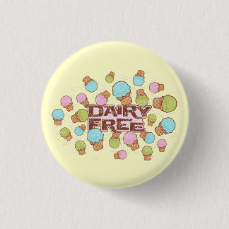 Badge Rond 2,50 Cm Crème glacée crème de laiterie