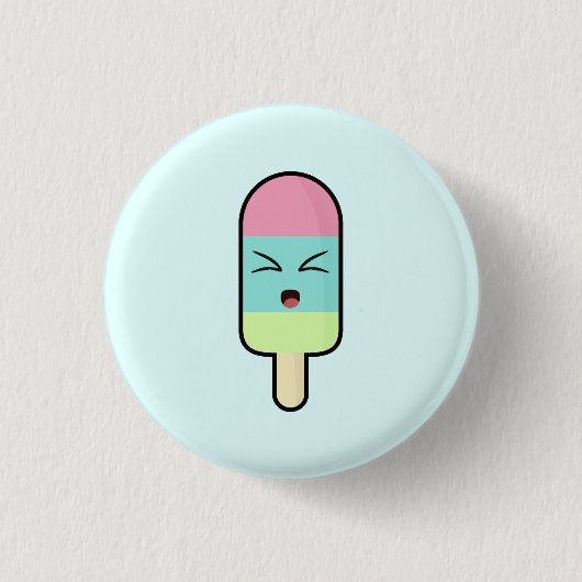 Badge Rond 2,50 Cm Crème glacée de Kawaii (Devant)