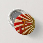 Badge Rond 2,50 Cm Cri perçant de milieu de l'été (Devant & derrière)