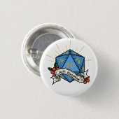 Badge Rond 2,50 Cm Crit Arrive Pin (Devant & derrière)