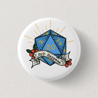 Badge Rond 2,50 Cm Crit Arrive Pin
