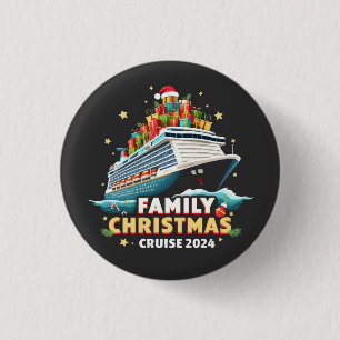 Badge Rond 2,50 Cm Croisière de Noël en famille 2024 tenue de match