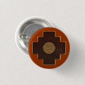 Badge Rond 2,50 Cm Croix de Chakana (Devant & derrière)