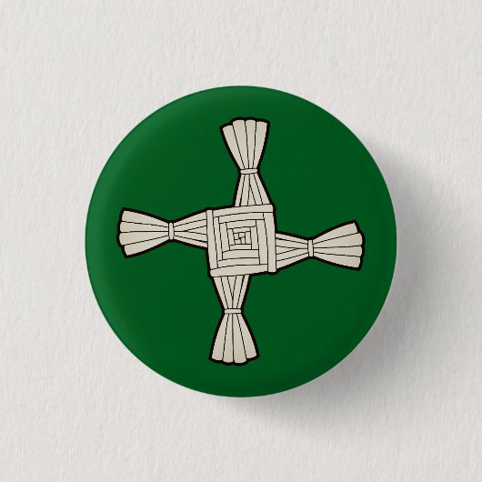 Badge Rond 2,50 Cm croix de Sainte-Brigide (Devant)