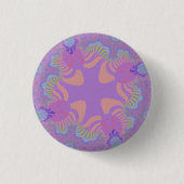 Badge Rond 2,50 Cm Croix violette Pastel (Devant)
