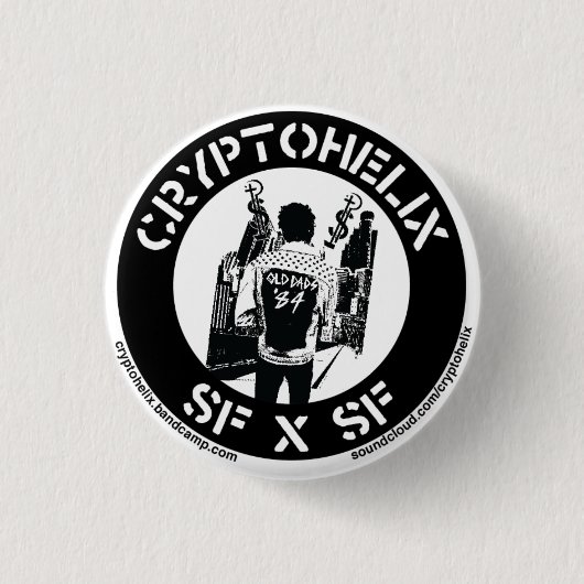 Badge Rond 2,50 Cm Cryptohelix - SFxSF (Devant)