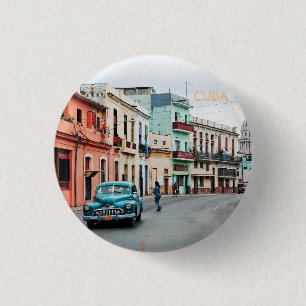 Badge Rond 2,50 Cm Cuba