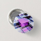 Badge Rond 2,50 Cm Cube violet unique (Devant & derrière)