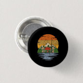 Badge Rond 2,50 Cm Cueillette de champignons rétro (Devant & derrière)