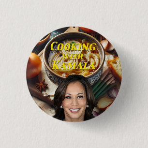 Badge Rond 2,50 Cm Cuisine Avec Kamala