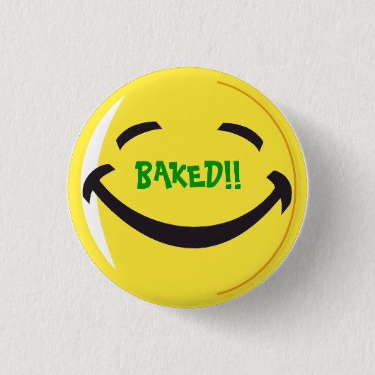Badge Rond 2,50 Cm Cuit au four (Devant)