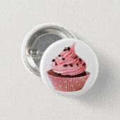 Badge Rond 2,50 Cm Cupcake (Devant & derrière)