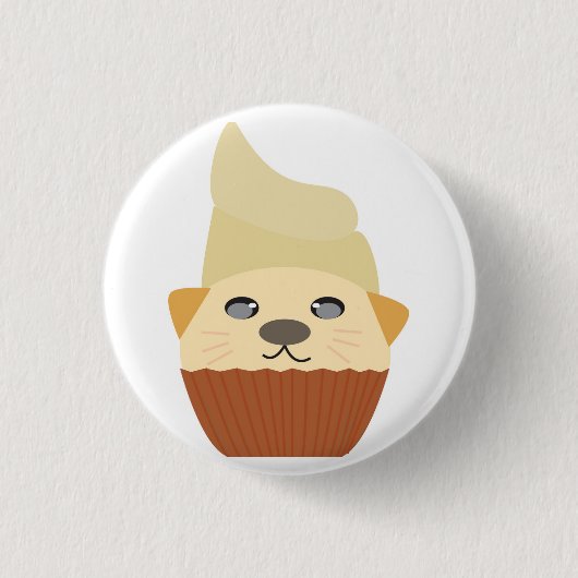 Badge Rond 2,50 Cm Cupcake Katty (Devant)