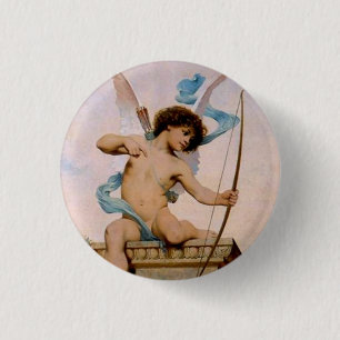 Badge Rond 2,50 Cm Cupidé