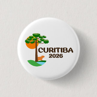 Badge Rond 2,50 Cm Curitiba Brazil 2026 International Convention Pin