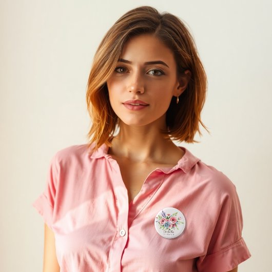 Badge Rond 2,50 Cm Custom badge, Event pin, Wedding gift