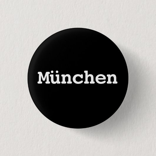 Badge Rond 2,50 Cm Customisable München Typography (Devant)