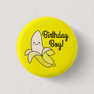 Badge Rond 2,50 Cm Cute banana Anniversaire de enfant Kawaii
