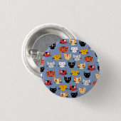 Badge Rond 2,50 Cm Cute chat (Devant & derrière)