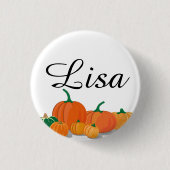 Badge Rond 2,50 Cm Cute Citrouille orange (Devant)