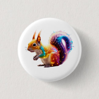 Badge Rond 2,50 Cm Cute écureuil