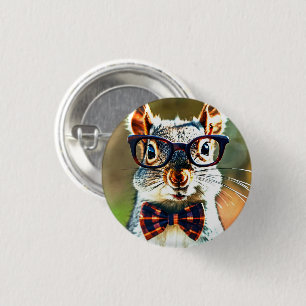 Badge Rond 2,50 Cm Cute écureuil