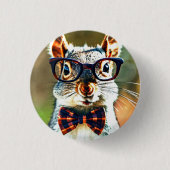 Badge Rond 2,50 Cm Cute écureuil (Devant)