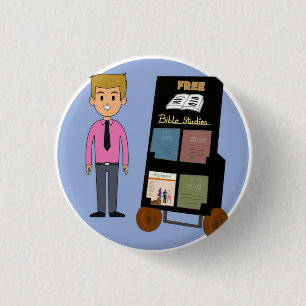 Badge Rond 2,50 Cm Cute JW service cart boy