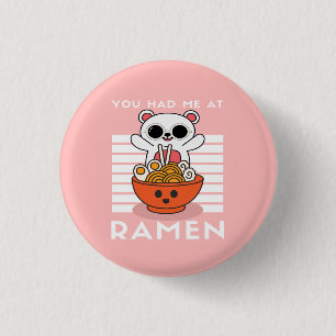 Badge Rond 2,50 Cm Cute Kawaii Ramen