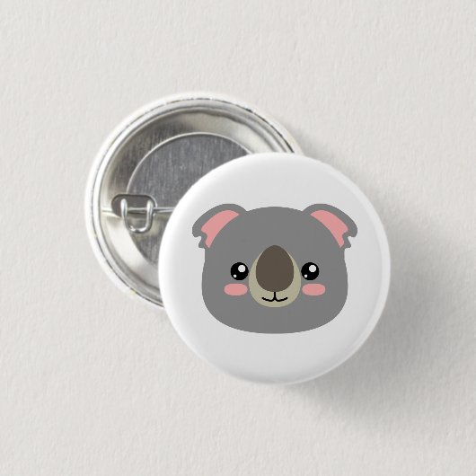 Badge Rond 2,50 Cm Cute Koala (Devant & derrière)