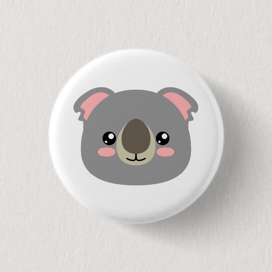 Badge Rond 2,50 Cm Cute Koala (Devant)