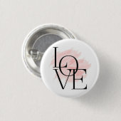 Badge Rond 2,50 Cm Cute Love Charming Pin Button (Devant & derrière)