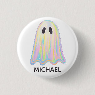 Badge Rond 2,50 Cm Cute Pastel Rainbow Ghost   Éffrayant esthétique