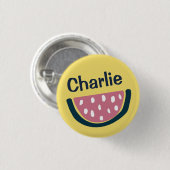 Badge Rond 2,50 Cm Cute personnalisée Watermelon Art (Devant & derrière)
