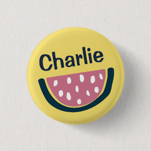 Badge Rond 2,50 Cm Cute personnalisée Watermelon Art