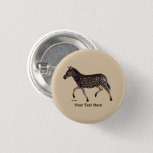 Badge Rond 2,50 Cm Cute Polka Dot Zebra