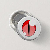 Badge Rond 2,50 Cm Cute Red Ghost Eyeball Button (Devant & derrière)