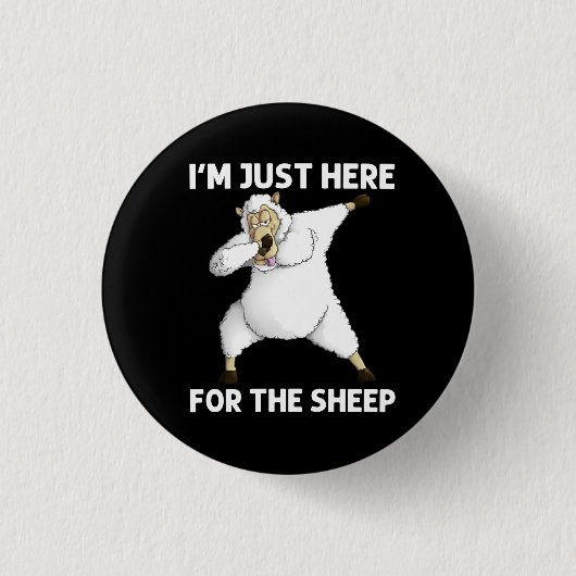 Badge Rond 2,50 Cm Cute Sheep (Devant)
