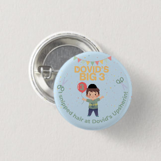 Badge Rond 2,50 Cm Cute Upsherin Personnalisé