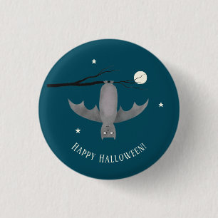 Badge Rond 2,50 Cm Cute Vampire Bat Halloween