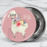 Badge Rond 2,50 Cm Cute Whimsical Moderne Llama Je Vous Aime<br><div class="desc">Ce design moderne présente un lama floral blanc mignon avec "I Love You" en écriture manuscrite moderne sur un arrière - plan rose poussiéreux. #love #iloveyou #llama #animal #whimsical #chic #stylish #style #élégant #floral #botanical #animal #rose #boutons #accessoires #stockingstuffers #girly #cool #fun #feminine #tendance</div>