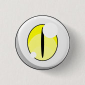 Badge Rond 2,50 Cm Cute Yellow Ghost Eyeball Button (Devant)
