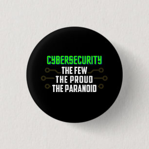 Badge Rond 2,50 Cm cybersécurité, pirate